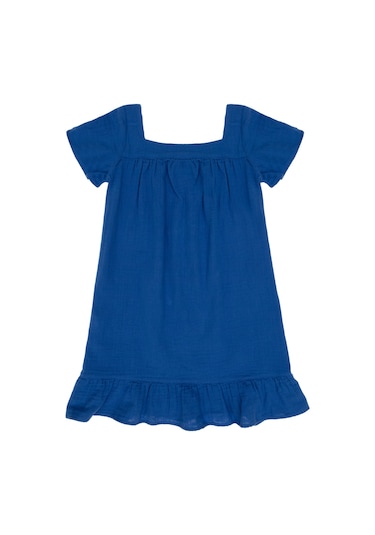 U.s. Polo Assn. Kız Çocuk Mavi Elbise Dokuma 50306602-vr036 Mavi