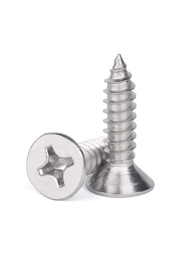 Paslanmaz Krom Vida. 30mm. 100 Adet. M4