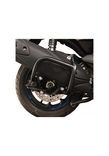 Yamaha Nmax 125 / 155 2021-2024 Uyumlu Egzoz Koruma Demiri Siyah