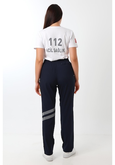 112 Unisex Likralı Yazlık Pantolon - Lacivert-7394-lacivert