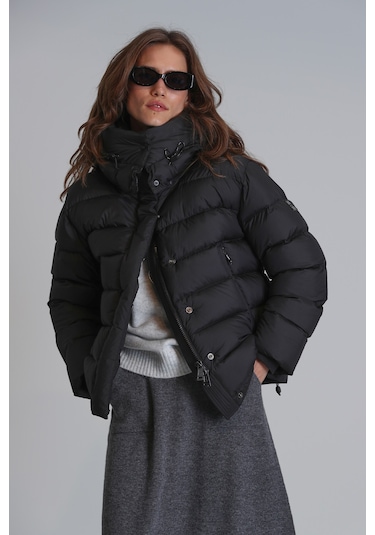 Lufian Rose Kaz Tüyü Kadın Mont Siyah Siyah 122120038100100 Siyah