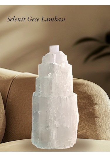 Selenit Gece Lambası 19-22 Cm 7