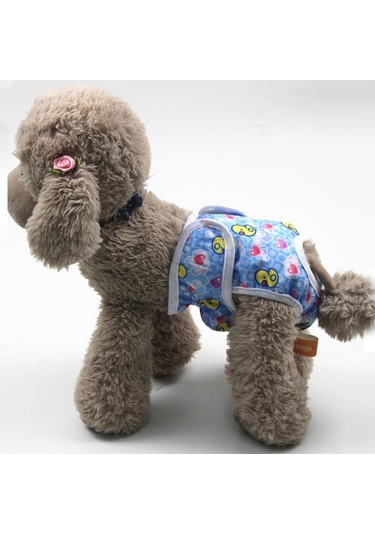 Dişi Köpek Fizyolojik Pantolon Köpek Kızgınlık Taciz Önleyici Pantolon, Boyut: S Küçük Sarı Ördek