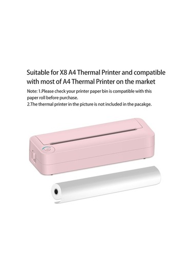 Createtech A4 Termal Yazıcı Kağıdı 5 Rulo - 6m, Eko Dostu, Güvenli Kullanım