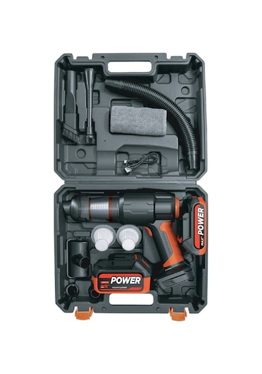 25.000mah Çift Bataryalı Auhma 20.000pa Ultra Çekim Güçlü Çantalı 175w Araç Temizleme Süpürgesi