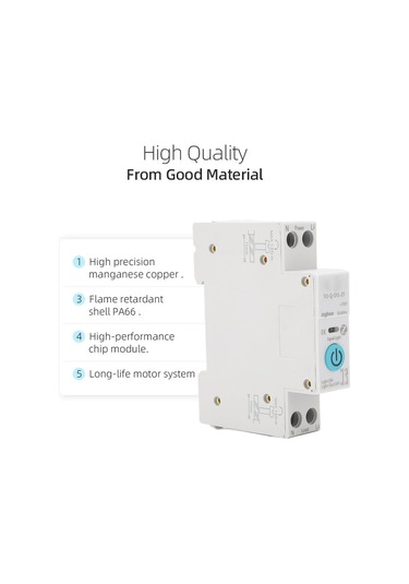 Yaozixa 1p Akıllı Devre Kesici, Ev Aletleri İçin Kablosuz Kumandalı, Zamanlama Modları, Aşırı Yük Ve Kısa Devre Koruma, 90-240v 16a, Pa66 Kasa