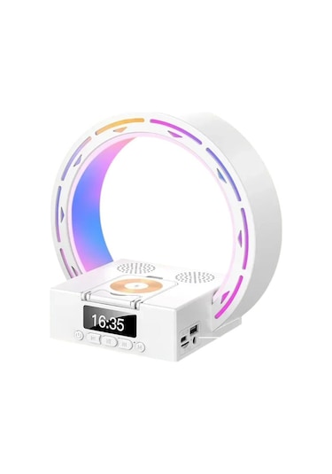 Ayt Magicmoice Bluetooth Taşınabilir Hoparlör Ses Bombası Kablosuz Telefon Standlı Şarjlı Aleti Cihazı Rgb Renkli