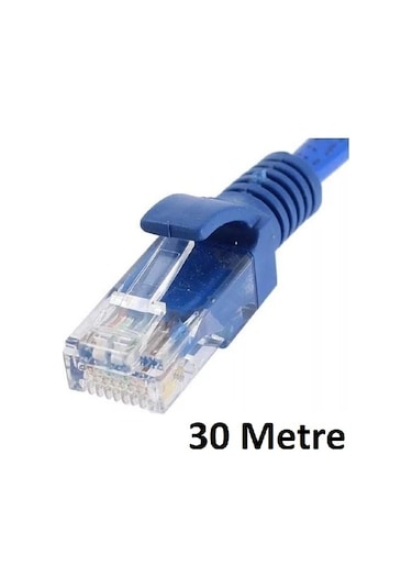 CAT6 KABLOSU ETHERNET 30 METRE İNTERNET MODEM LAN RJ45 UÇ