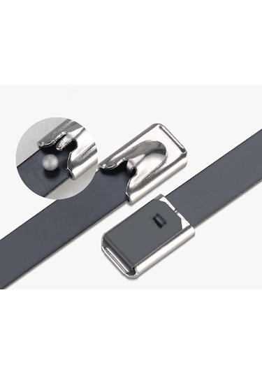 Homyl 100 Adet 304 Paslanmaz Çelik Kablo Bağları Sarma 4.6x100mm