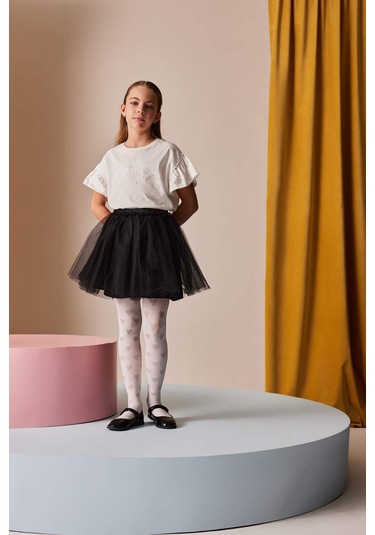 DeFacto Kız Çocuk Esnek Belli Tütü Etek E0644A825SMBK27 Siyah