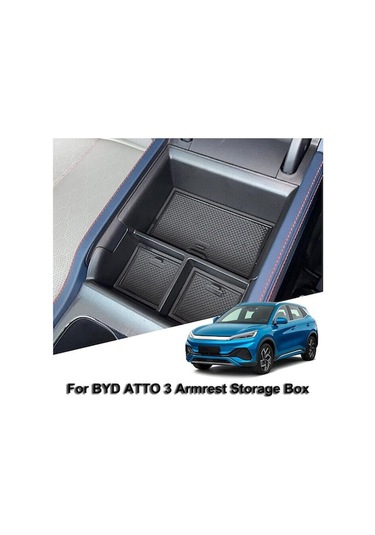 Geeksen Byd Atto3/yuan Plus 2022-2024 Siyah Merkezi Kontrol Kol Dayama Depolama Kutusu