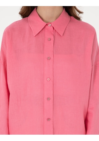 Pierre Cardin Kadın Pembe Gömlek Desenli 50301078-vr041 Pembe