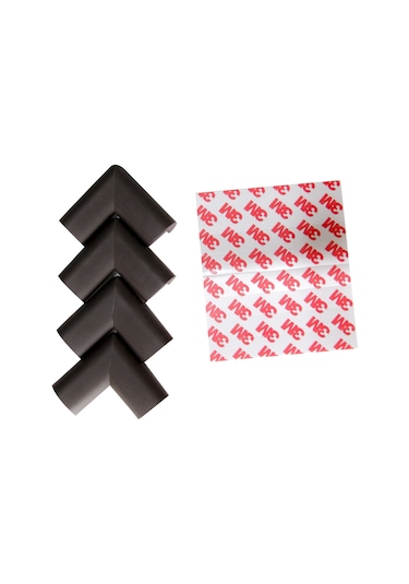 Kauçuk Köşe Koruyucu-Kahverengi (4 Adet) Çok Renkli