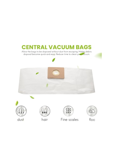 Shop Vac 1,5 Galon Vakum İçin 9 Paket Filtre Torbası Yedek Parça