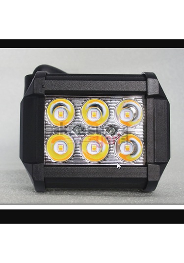 Offroad Sis Çalışma Lambası Turuncu Beyaz Cakar Modlu 12 Led 18w