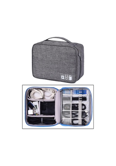 Suntek Seyahat Elektronik Kordon Düzenleyici Kılıf Gadget Gri Gri Diğer