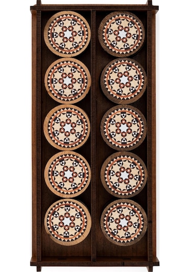 3 Numara Dama Desenli Tavla Pulu