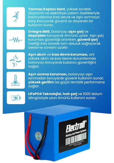 72v 54ah Lifepo4 Batarya