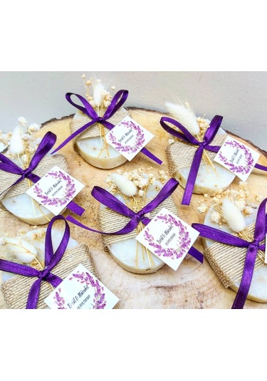 Kuru Çiçekli Oval Sabun Gelin Hamamı Kına Gecesi Nikah Ş 30 Adet