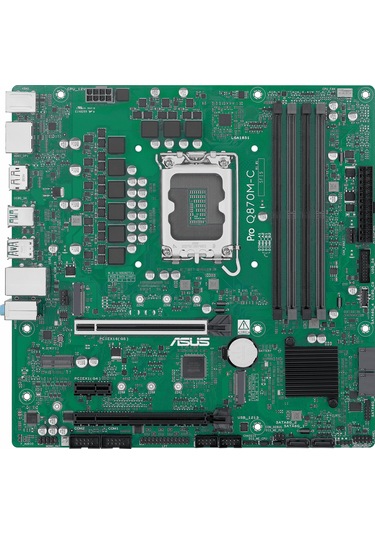 Asus Pro Q870m-c-csm Ddr5 6400mhz Oc M.2 Hdmı/dp/usb-c Pcıe 4.0 1851p Matx Anakart