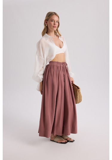 Mai Collection Mai Studios Co. Gabbiano Bağcıklı Pileli Açık Bordo Etek Çok Renkli Mai Collection Mai Studios Co. Gabbiano Bağcıklı Pileli Açık Bordo Etek Çok Renkli