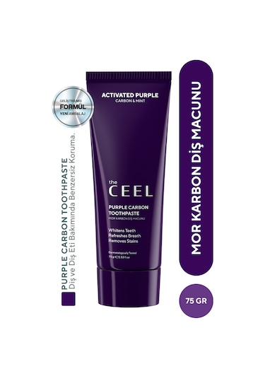 The Ceel Diş Beyazlatıcı Aktif Mor Karbon Diş Macunu 75 G