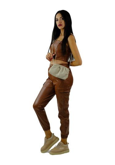 Sentt Deri Salaş Mini El Çantası Gri - Gri