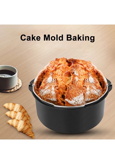 Xiyyadms Hava Fritözü İçin Çok Amaçlı Paslanmaz Çelik Kek Sepeti, Pasta Ve Pizza Yapımına Uygun, Kolay Kullanım