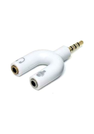 Hadron Hd4612 Plastik 3.5 Mm Jack 3.5 Mm Jack 20 Cm Audio Kablo (469402623)-Beyaz