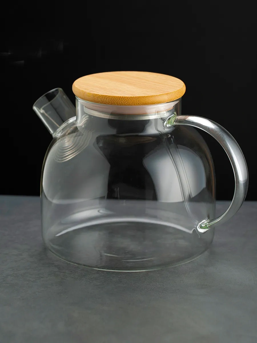 Allbest Cam Demlik Çaydanlık, 1200 Ml Cam Zerver 326720229 Beyaz