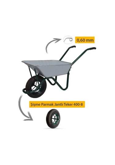 Troyka Afrika Galvanizli Demonte El Arabası 0.60 Mm Sac