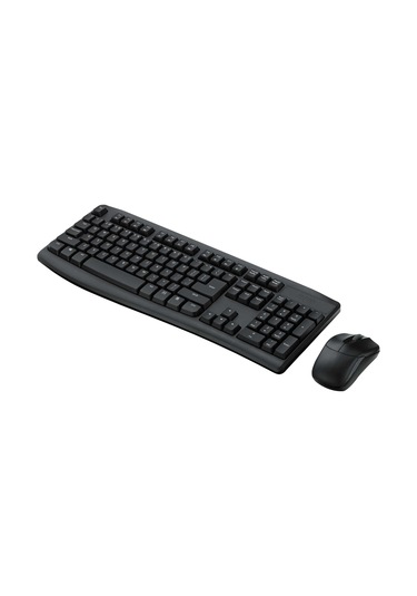 Rapoo X1800pro 13387 Kablosuz Tr Klavye Mouse Set Siyah Optik
