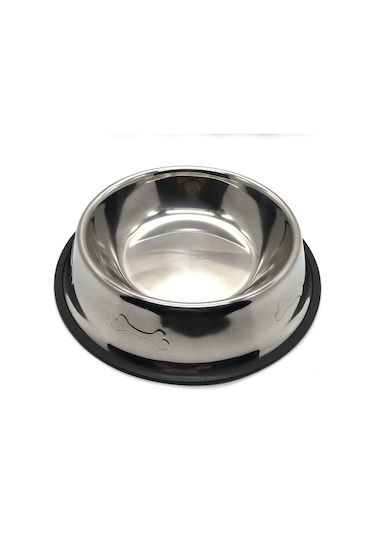 Noyiska Paslanmaz Çelik Metal Kedi Köpek Mama ve Su Kabı