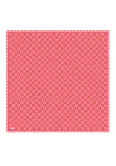 Belli Twill İpek Eşarp 4322-31 Kırmızı Kırmızı - Turuncu