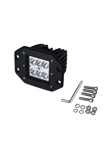 Offroad Sis Farı Beyaz Gömme Tip 18w 6 Ledli Lamba Tampon