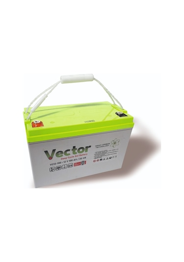 Vector 12 V 110 Ah Amper Jel Akü Deep Cycle Nanocarbon