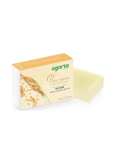 Agarta Doğal El Yapımı Cilt Beyazlatıcı Pirinç Sabunu 150 G