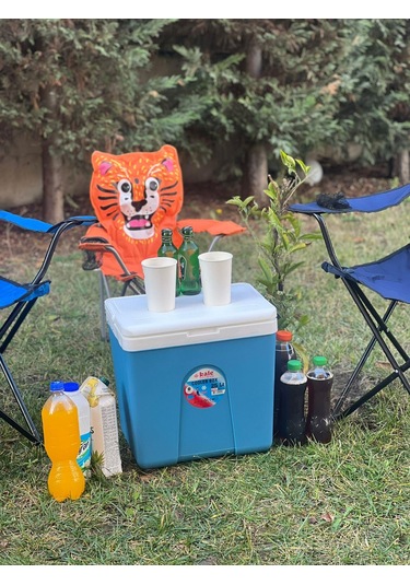 Buzluk Termos Set-25 Lt Buzluk Termos Eps 1066 Coolerbox +6.5 Lt Erciyes Piknik Termos 1403 Cooler Jug +2 Adet K-250 Buz Aküsü Mavi