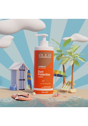 Elile Sunblock Sun Protection Lotion Güneş Koruma Losyonu 150 ML