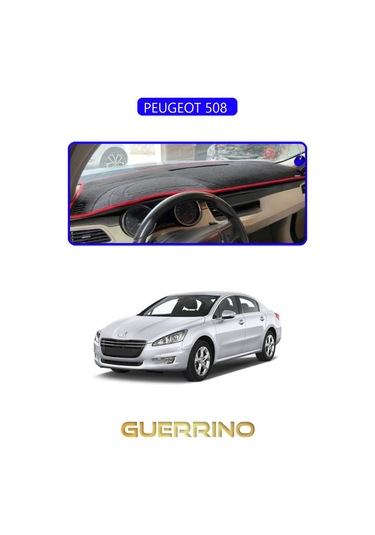 Peugeot 508 Torpido Koruma Halısı Mavi Kenar Uyumlu