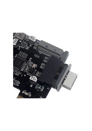 Yüksek Kaliteli Usb Ön Panel Adaptörü - Tip E Dişi - Usb 3.0 19 Pın Erkek Adaptör Dahili Dikey Başlık Ayırıcı