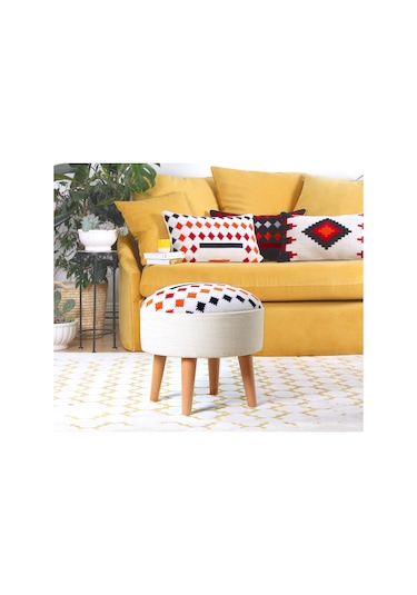 Lorencehome Farm Kilim Puf - Efes