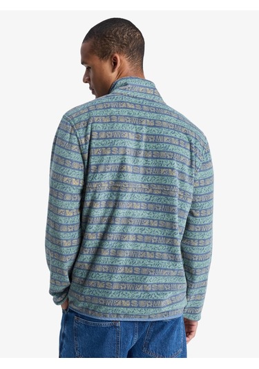 Quıksılver No Destınatıon Fz Granite Green - Pattern 1 Erkek Polar Ceket Eqypf03071-ggv6 Mavi