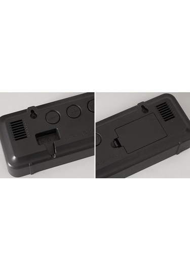 Maiyame 7 İnç Kırmızı Led Dijital Duvar Saati, Plastik Kare Tipi, Ev Ofis Mutfak İçin, Usb İle Beslenir Kırmızı