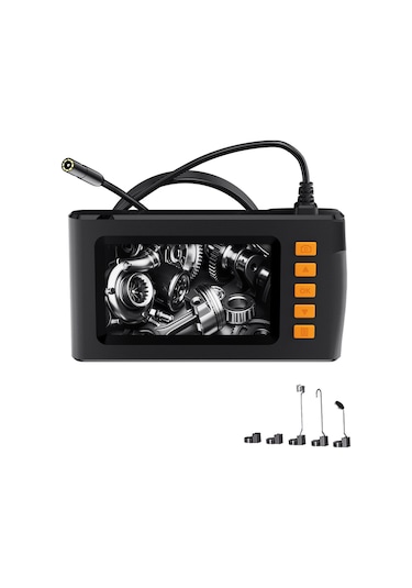 Geeksen Hd 1080p Endoskop Kamera 4.3'' Lcd 8 Led Ip67 Su Geçirmez 5m Sert Kablo