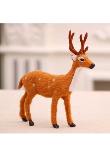Novahub Yeni Yaratıcı Trompet Süsleme Simülasyon Noel Malzemeleri Küçük Geyik Elk Dekorasyon 15cm 15cm Kt Trompet 15cm