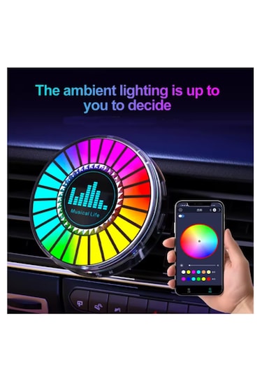 Sese Duyarlı Araçiçi Ve Masaüstü Kullanılabilen Ekolayzer Rgb
