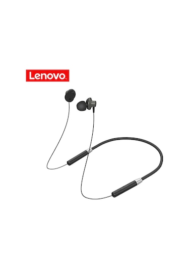 Qingmipy Lenovo He05 Bluetooth 5.0 Kulaklık, Ipx5 Su Geçirmez Spor Kulaklığı, Ergonomik Müdahale, 8 Saat Çalma Süresi, Siyah
