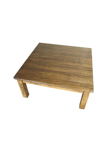 Hedenberjit Masif Ahşap Kare Sehpa