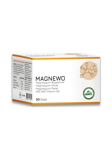 Anti Magnewo Efervesan Magnezyum 30 Saşe x 2 Adet
